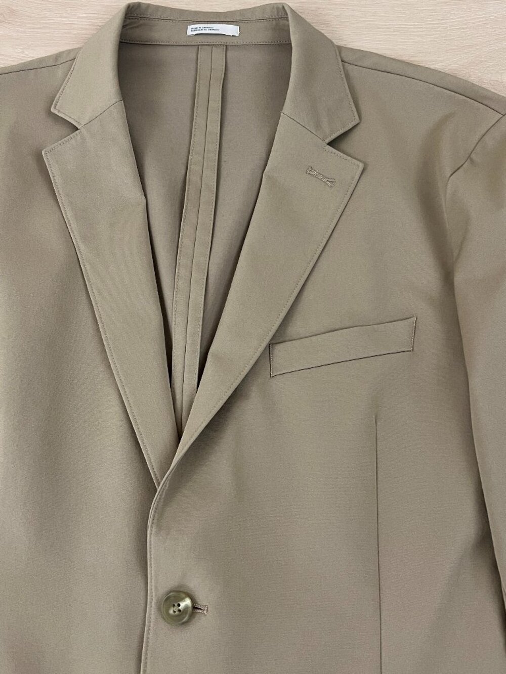 Nordstrom Rack Men's Tan Cotton/Spandex Lightweight Stretchy Sport Coat Size 42R - Picture 3 of 12
